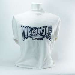 Lonsdale Crewneck Full Embroidery Vit - XSmall