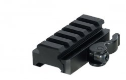 UTG 5-Slot QD Lever Mount Adaptor and Riser, Medium Profile